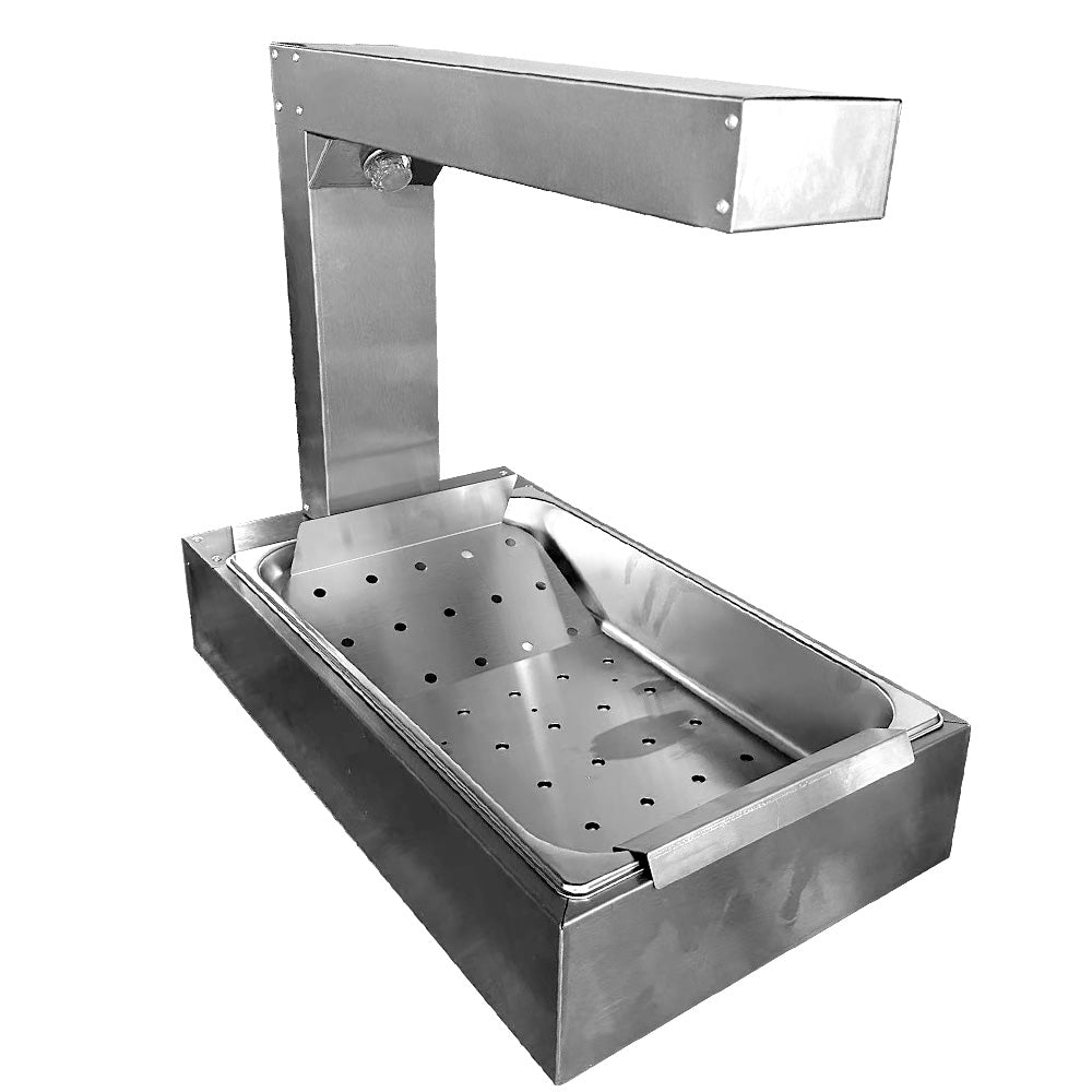 Heavy Duty Stainless Steel Countertop Food Warmer for Fries Chicken Burgers 220V