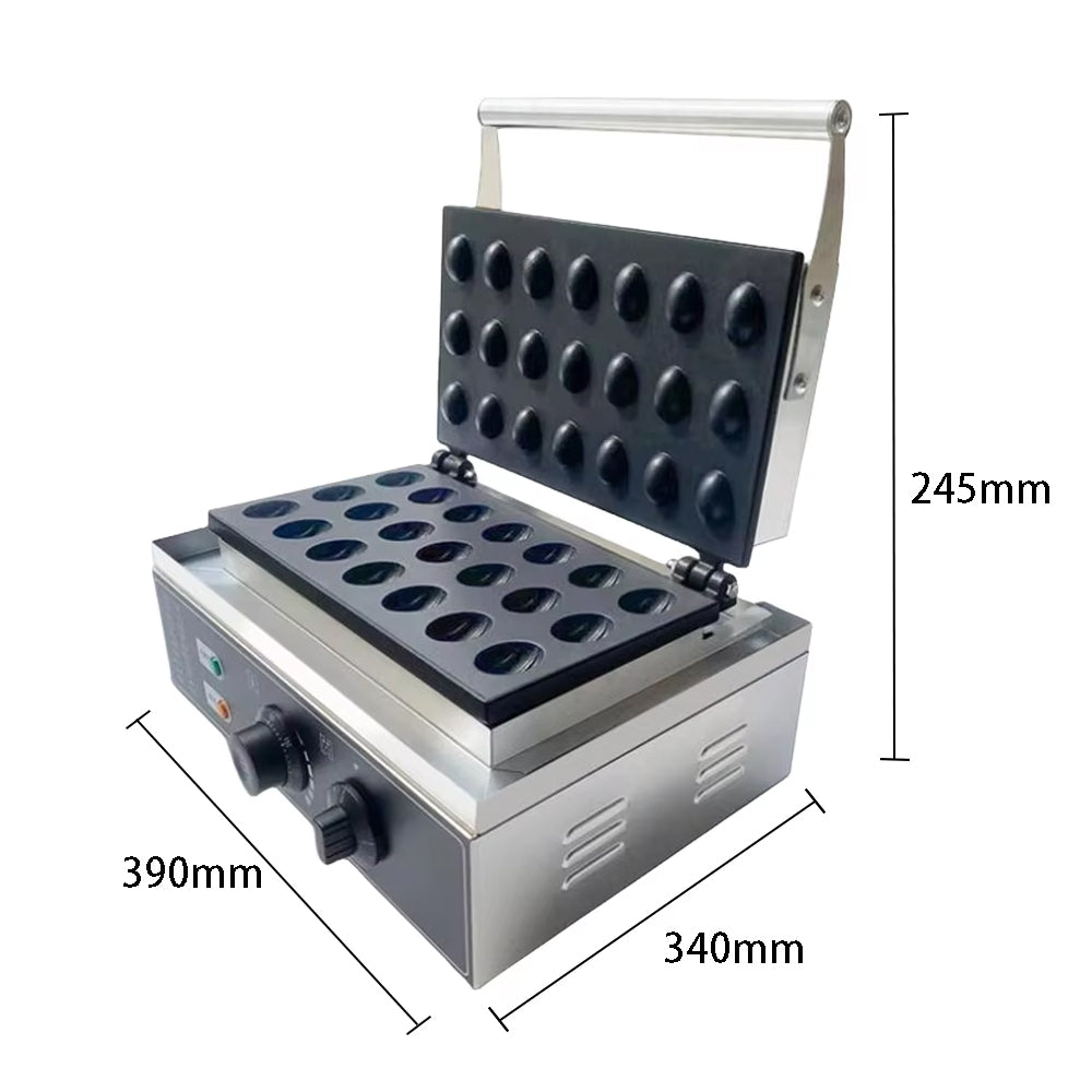 Commercial Electric Egg Tart Press Machine 1550W Stainless Steel Tartlet Maker 50-300C Timer