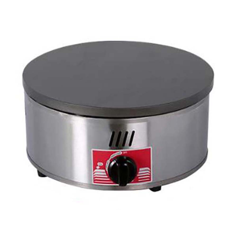 Commercial Gas Crepe Maker 400mm Cast Iron Plate with Touch Control Stainless Steel Body