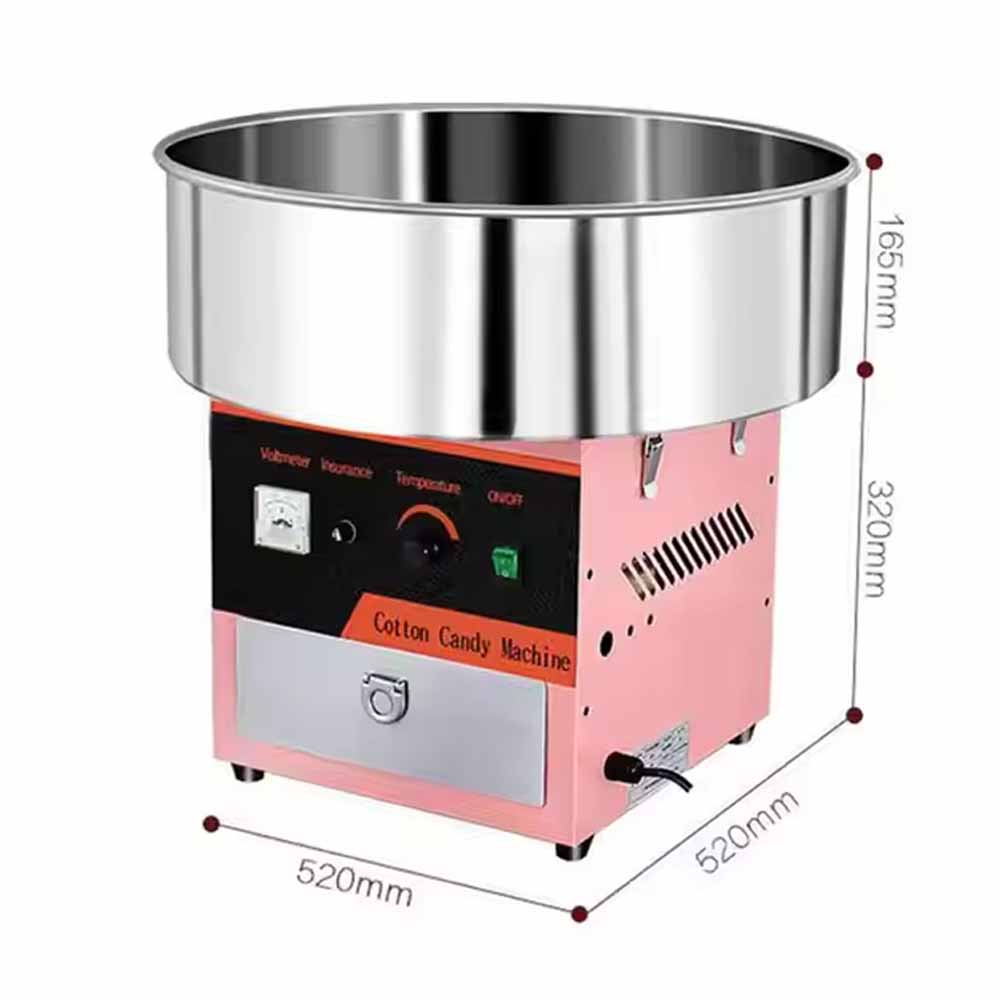 Tabletop Cotton Candy Machine 220V Sugar Floss Maker 520mm Bowl MH-500