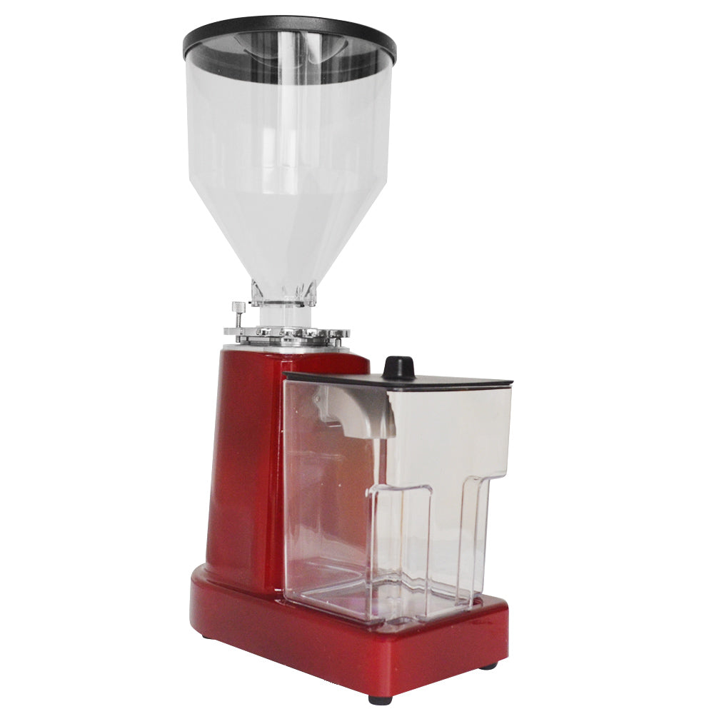 Coffee Bean Grinder Machine with 60mm Flat Burrs 200W Electric Espresso Grinder 750g Black/Red