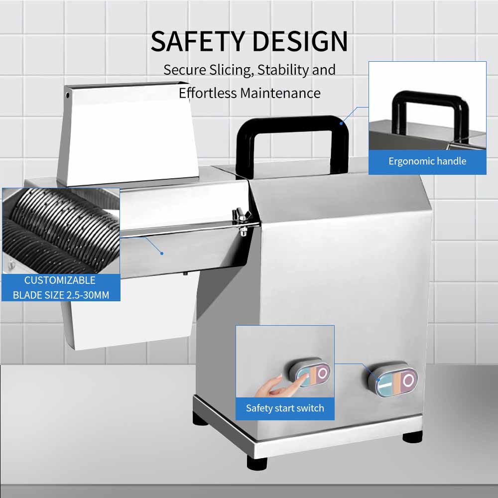 Stainless Steel Automatic Meat Tenderizer Machine 3-22mm Slice Thickness 220V 450W