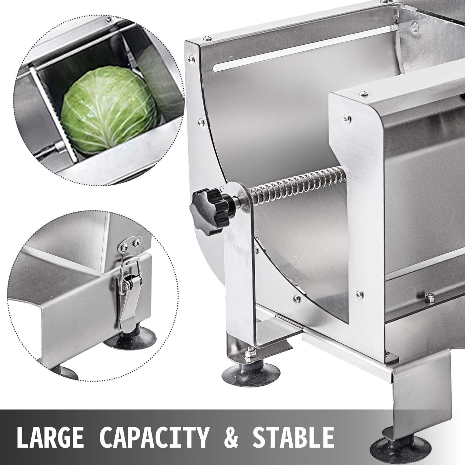 Heavy-Duty Stainless Steel Manual Vegetable Cutter for Home & Professional Kitchens