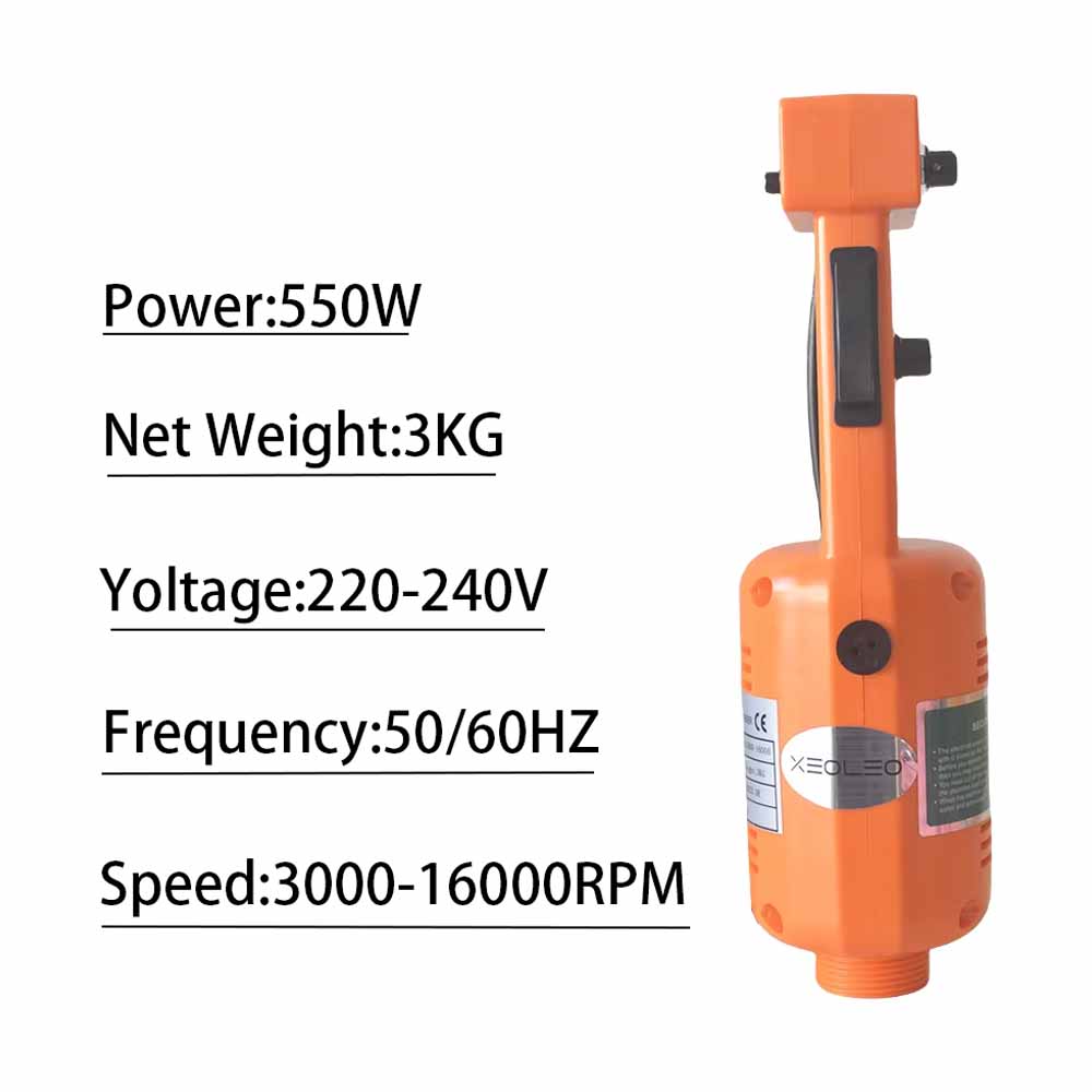 Electric Immersion Hand Blender 550W Stainless Steel Blending Stick with Detachable Shaft, 3 Speeds