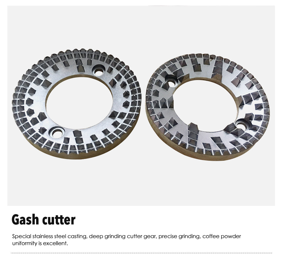 150W Electric Burr Coffee Grinder 250g Hopper Flat Burr Milling Machine 60mm Blade