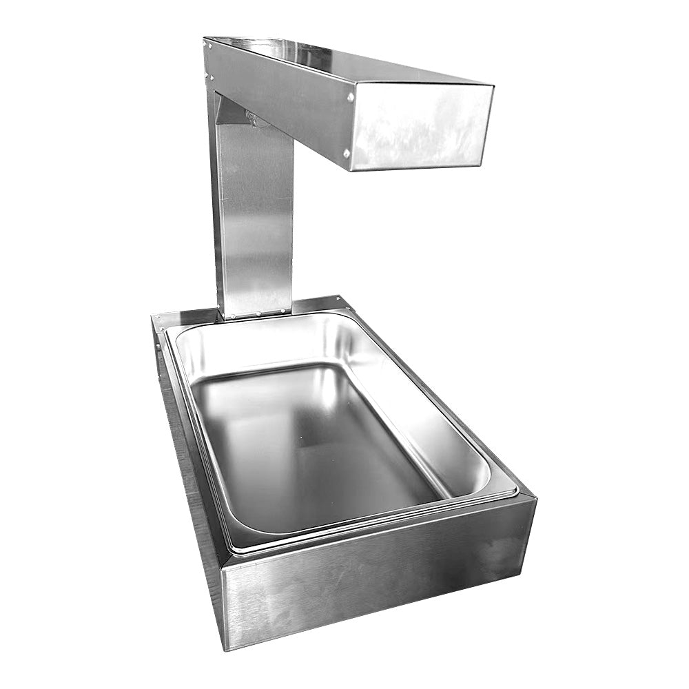Heavy Duty Stainless Steel Countertop Food Warmer for Fries Chicken Burgers 220V