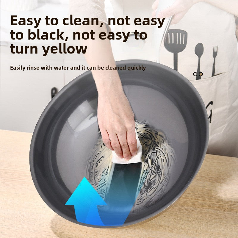 30cm Heavy-Duty Titanium Skillet with Glass Cover & Solid Steel Grip