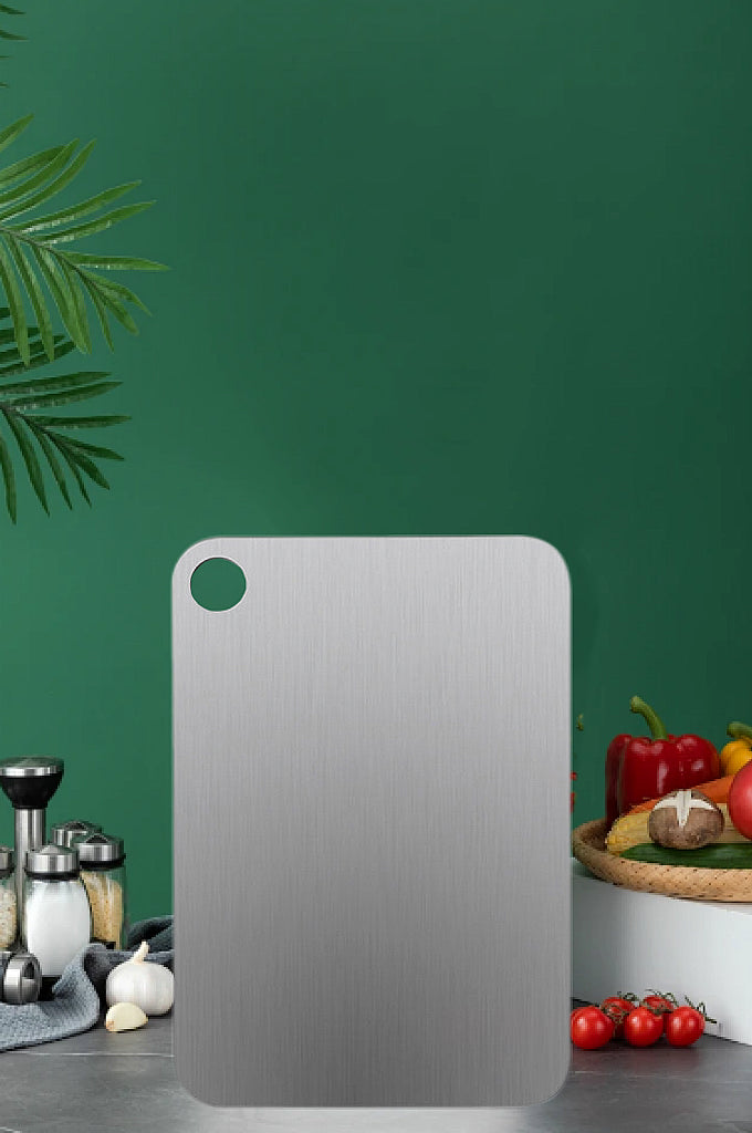 Large Pure Titanium Cutting Board for Kitchen Use – Food-Safe Double-Side Design