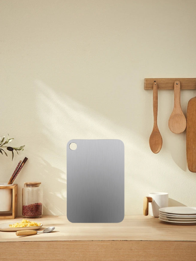 Large Pure Titanium Cutting Board for Kitchen Use – Food-Safe Double-Side Design