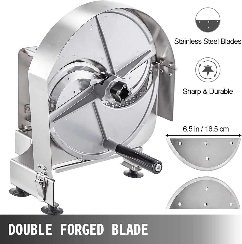 Heavy-Duty Stainless Steel Manual Vegetable Cutter for Home & Professional Kitchens