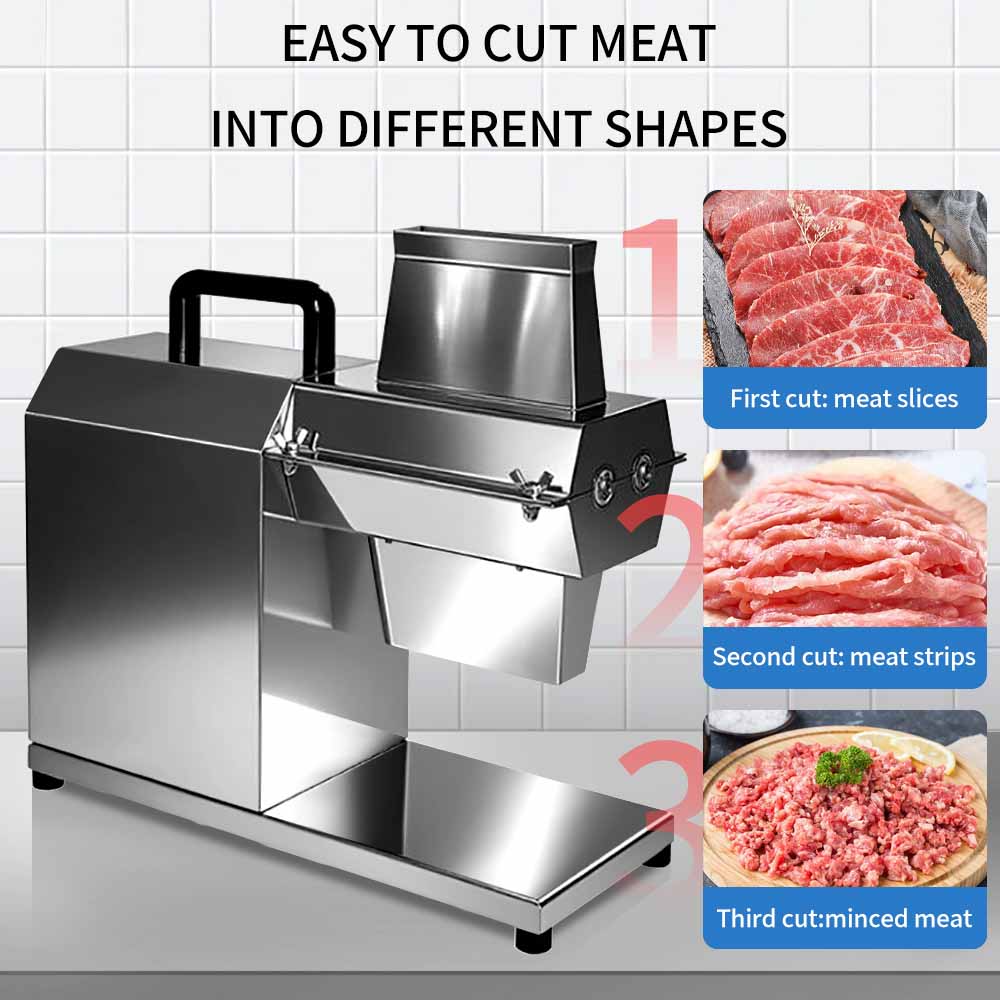 Stainless Steel Automatic Meat Tenderizer Machine 3-22mm Slice Thickness 220V 450W