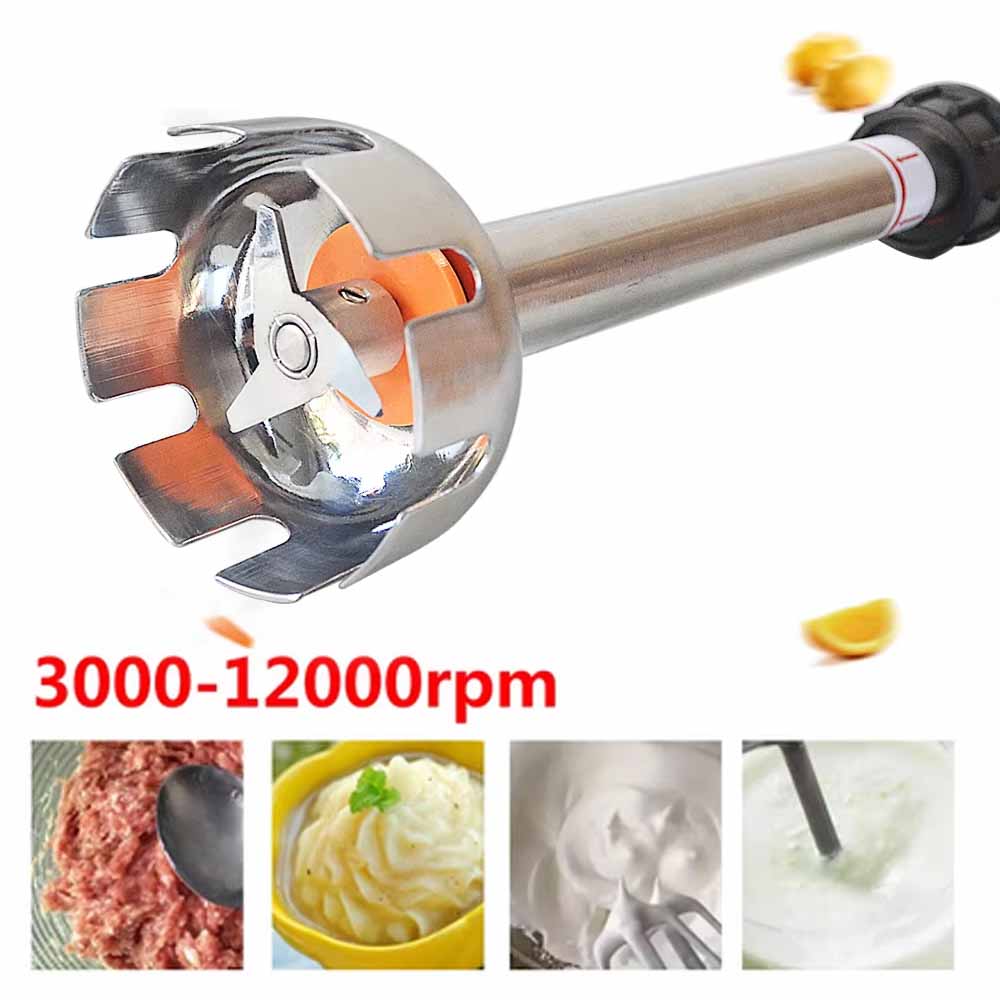 Electric Immersion Hand Blender 550W Stainless Steel Blending Stick with Detachable Shaft, 3 Speeds